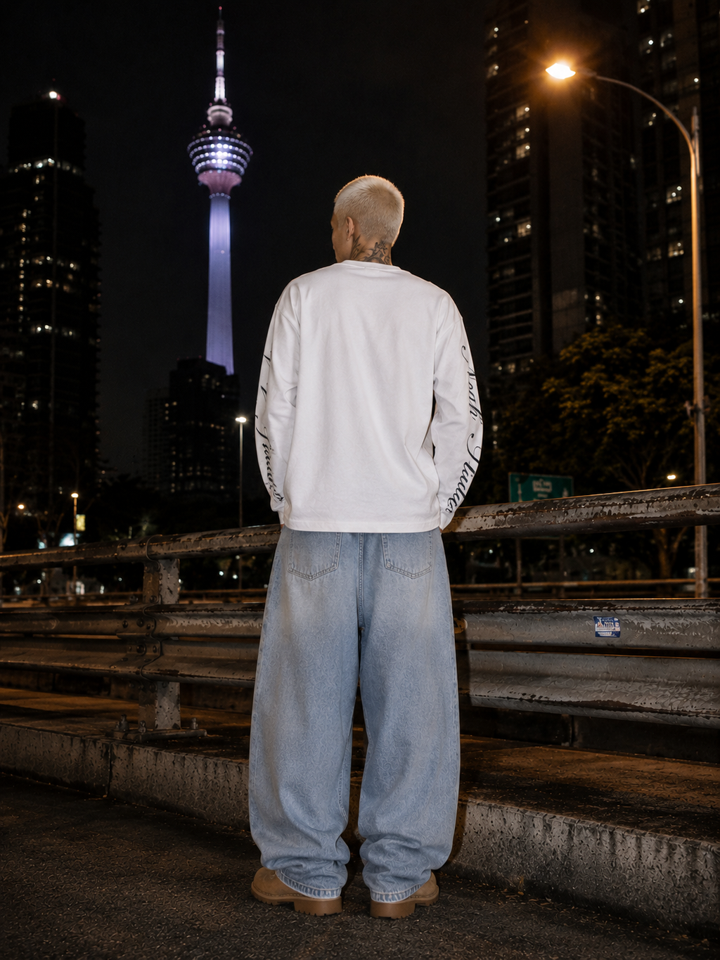 KL Signage Long Sleeve - White