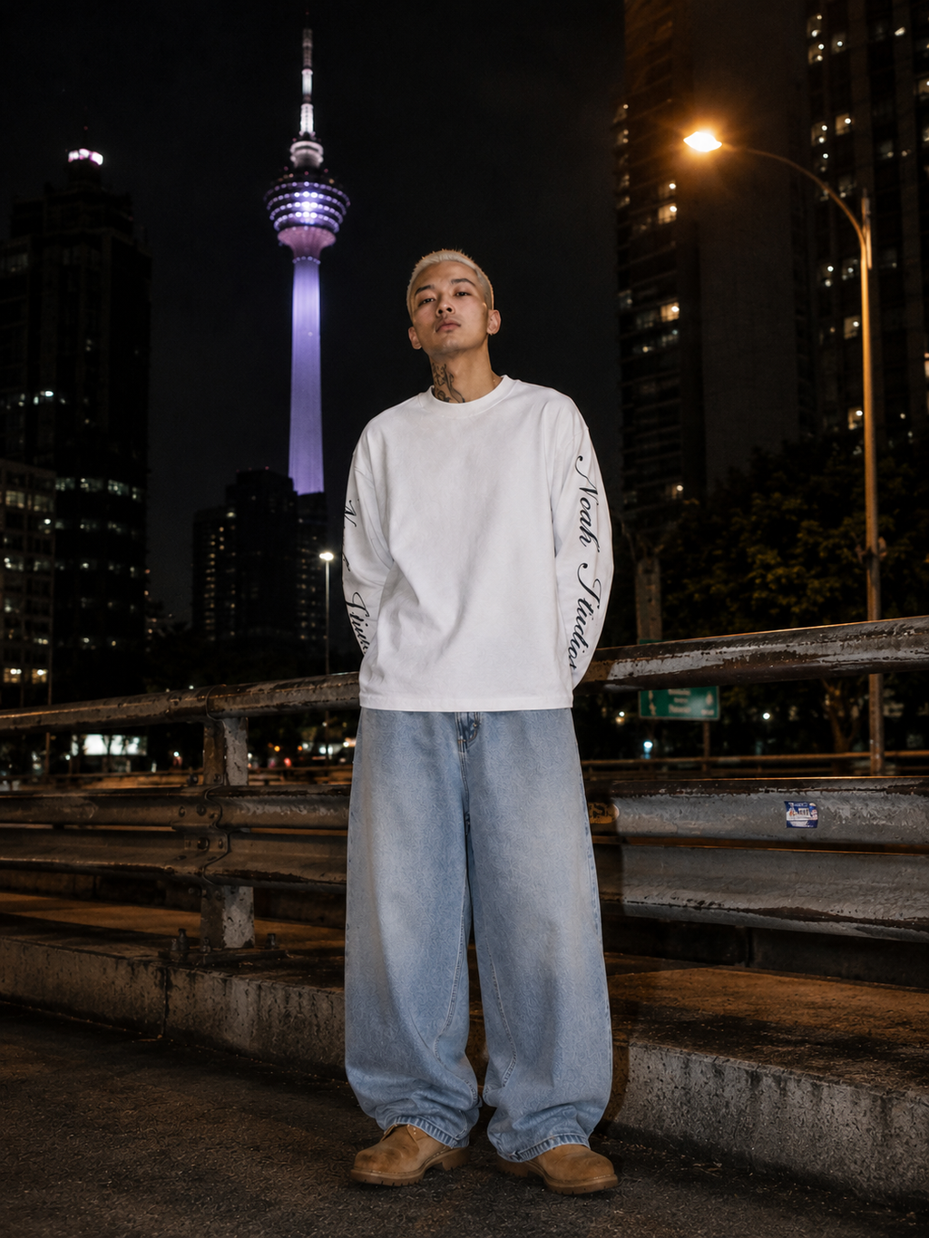 KL Signage Long Sleeve - White