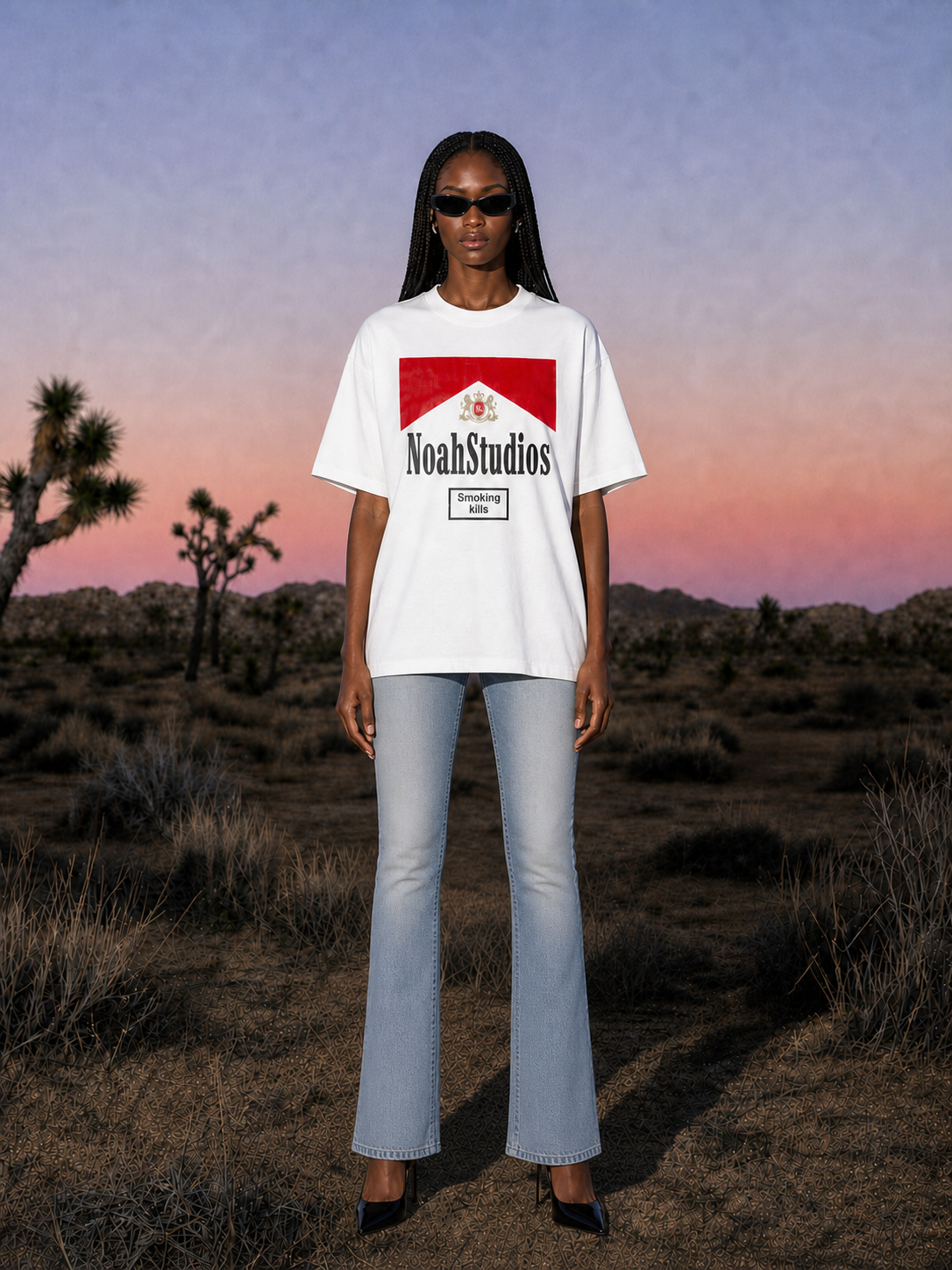 Smoking Kills Tee White